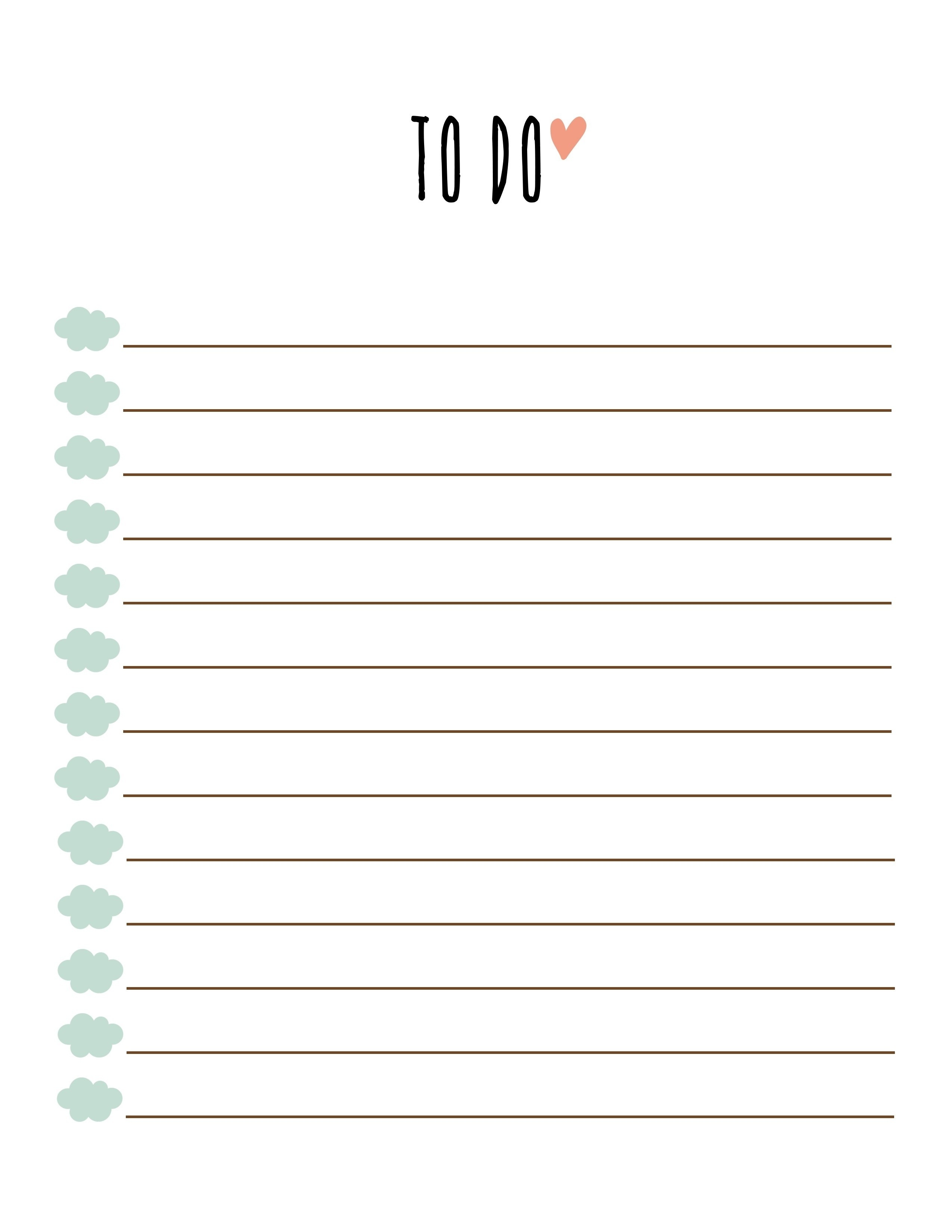 Free Printable To Do List Pdf | Examples And Forms - Free Printable To Do List Pdf