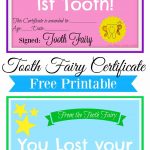 Free Printable Tooth Fairy Certificate | Tooth Fairy Ideas | Tooth   Free Printable Tooth Fairy Certificate