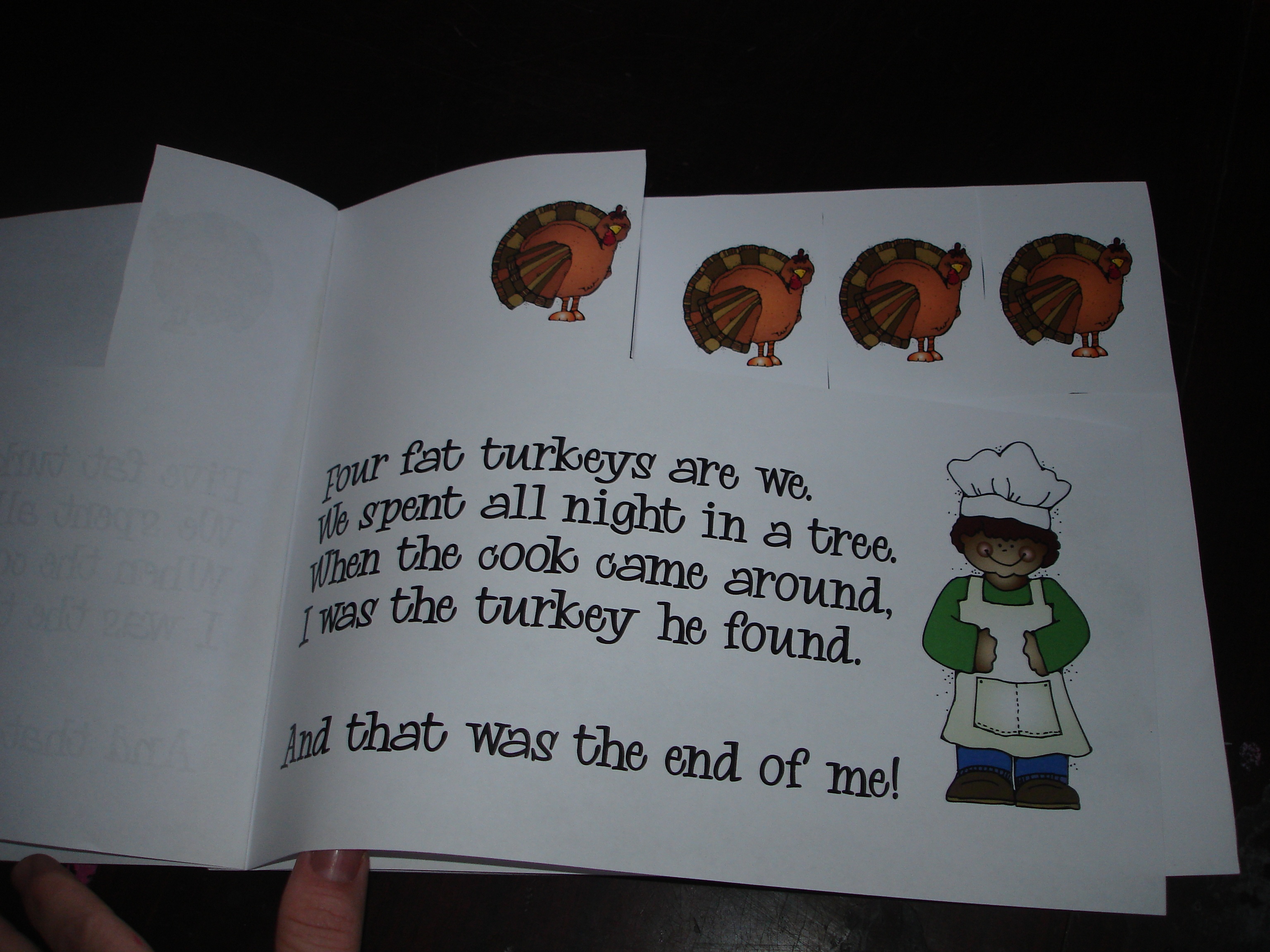 Free Printable Turkey Book – Language And Counting Practice - Free Printable Thanksgiving Books