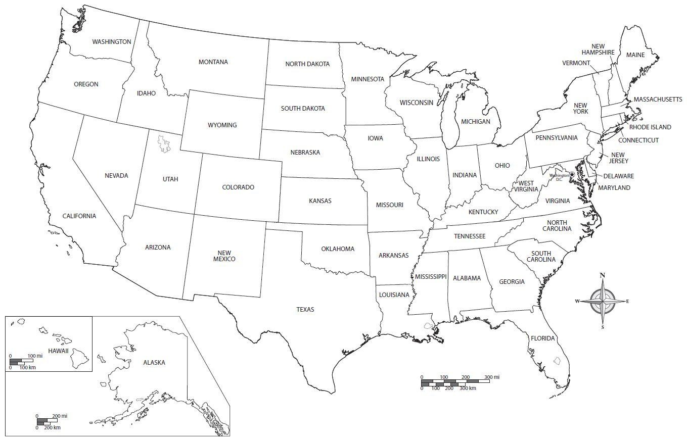 Free Printable Us Map - Free Printable Usa Map (Northern America - Free Printable Usa Map