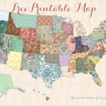 Free Printable Usa Map – Shabby Chic   Free Printable Usa Map