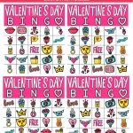 Free Printable Valentine Bingo Cards For All Ages   Play Party Plan   Free Printable Bingo Cards For Large Groups