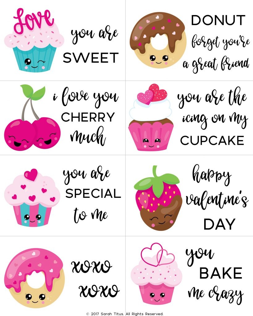Free Printable Valentine Cards For Kids - Sarah Titus - Free Printable Valentine Cards For Preschoolers