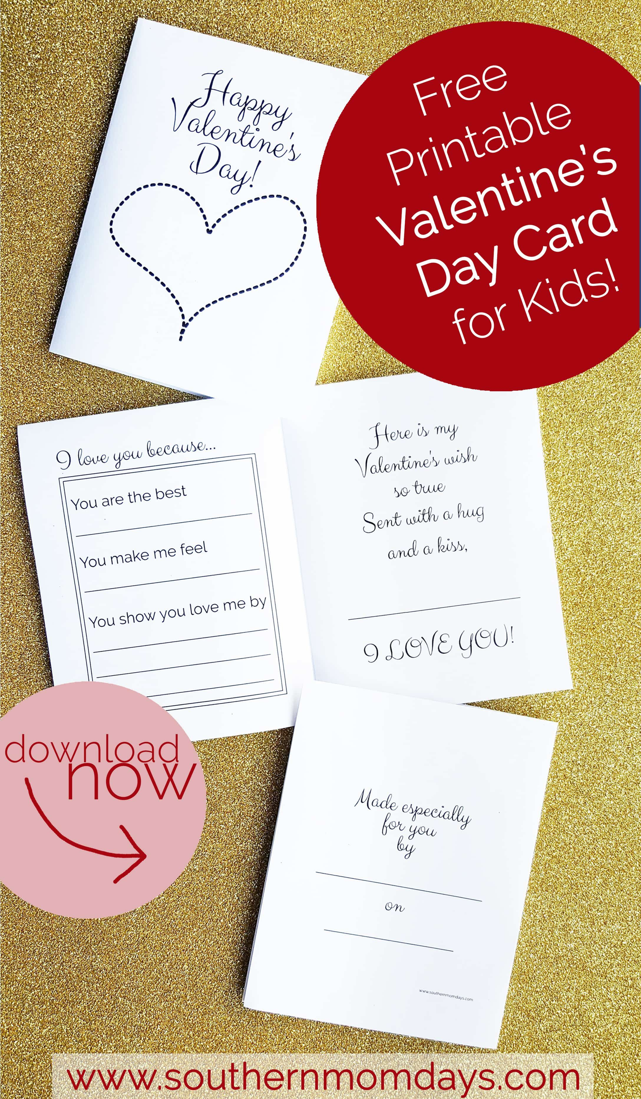 Free Printable: Valentine&amp;#039;s Day Card For Kids | Moms Helping Moms - Free Printable Valentines Day Cards For Mom And Dad