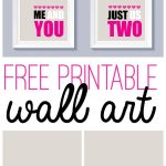 Free Printable Valentine's Day Wall Art | Free Printables   Free Printable Valentine Decorations