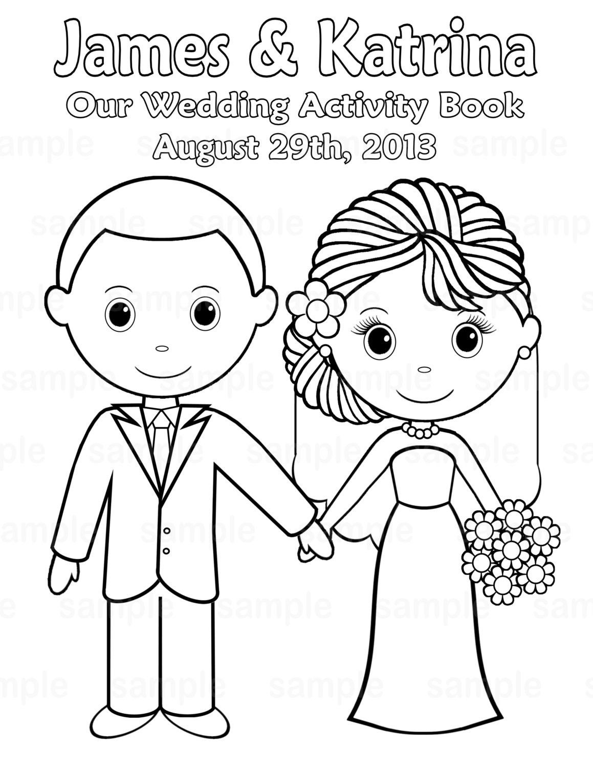 Free Printable Wedding Coloring Pages | Free Printable Wedding - Wedding Coloring Book Free Printable