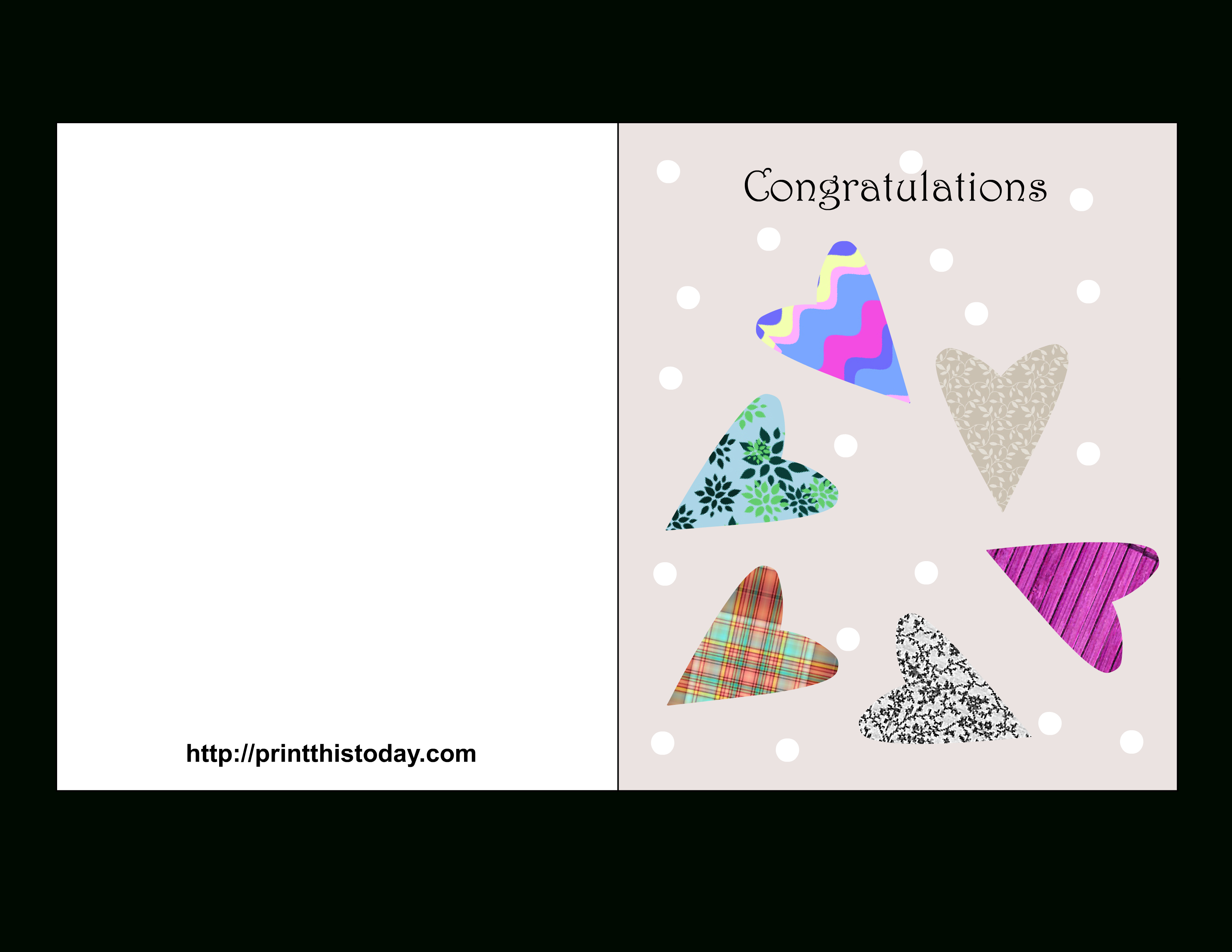 Free Printable Wedding Congratulations Cards - Free Printable Wedding Shower Greeting Cards