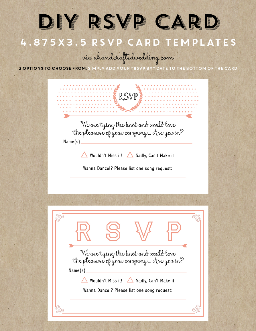 Free Printable Wedding Invitation Template | Wedding Invitations - Free Printable Rsvp Cards