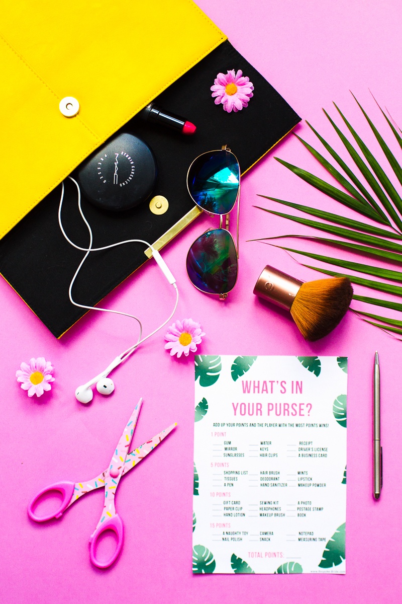 Free Printable &amp;#039;what&amp;#039;s In Your Purse?&amp;#039; Hen Party &amp;amp; Bridal Shower - Free Printable What&amp;#039;s In Your Purse Game
