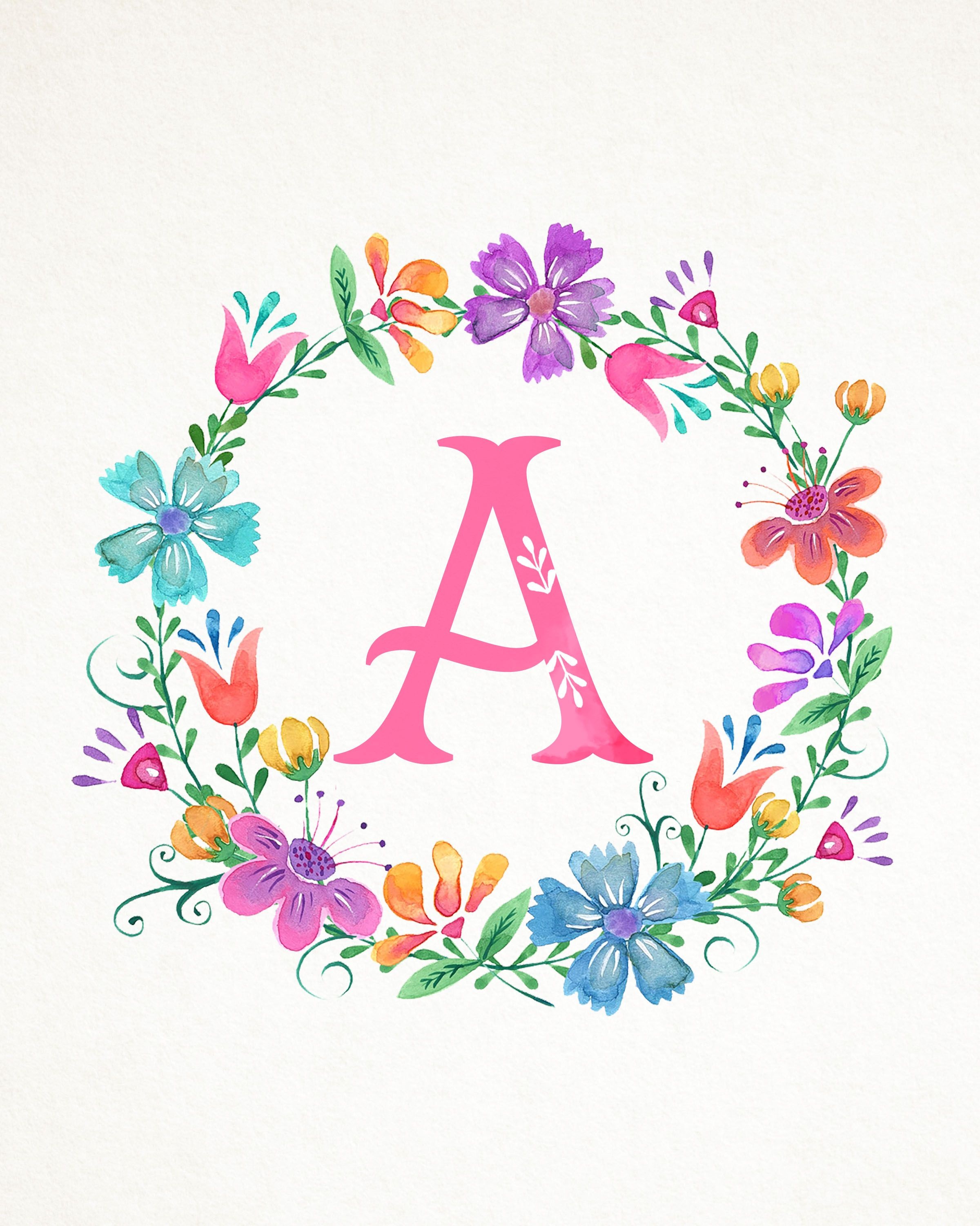 Free Printable Flower Letters Free Printable