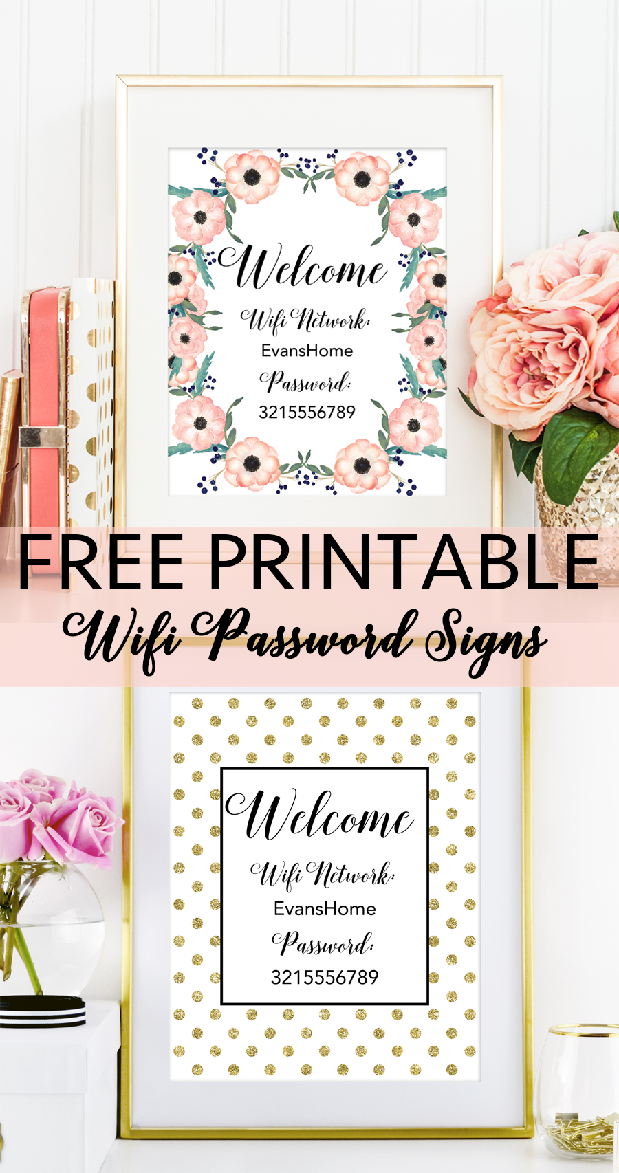 Free Printable Wifi Password Signs | Decorating Ideas - Home Decor - Free Printable Welcome Sign Template