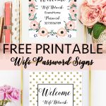 Free Printable Wifi Password Signs | Decorating Ideas   Home Decor   Free Printable Wifi Sign