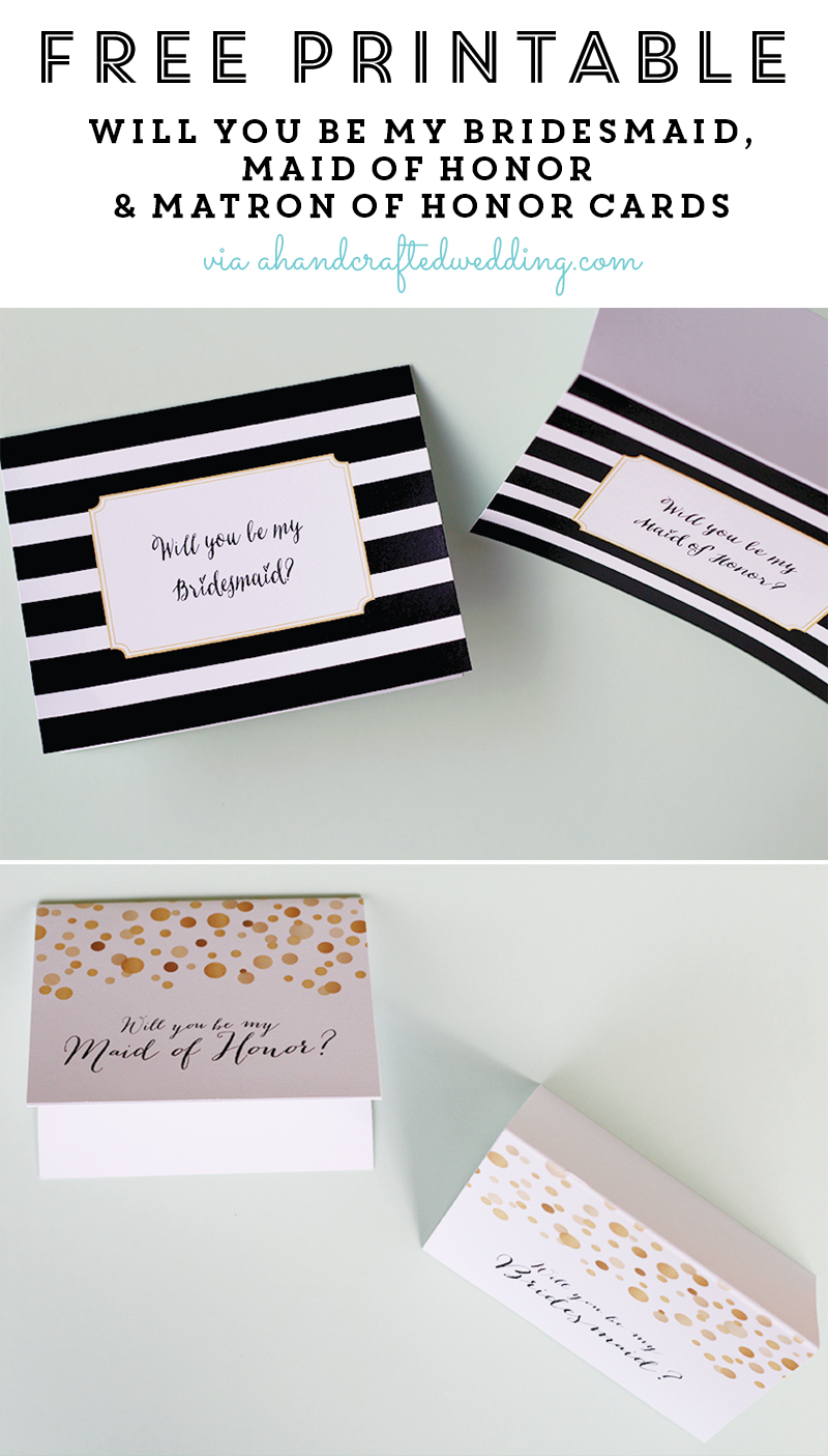 Free Printable Will You Be My Bridesmaid Or Moh Cards | Mr. And Mrs - Free Printable Will You Be My Maid Of Honor Card