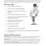 Free Printable Worksheet: When I Have A Conflict. A Quick Self Test   Free Printable Counseling Worksheets