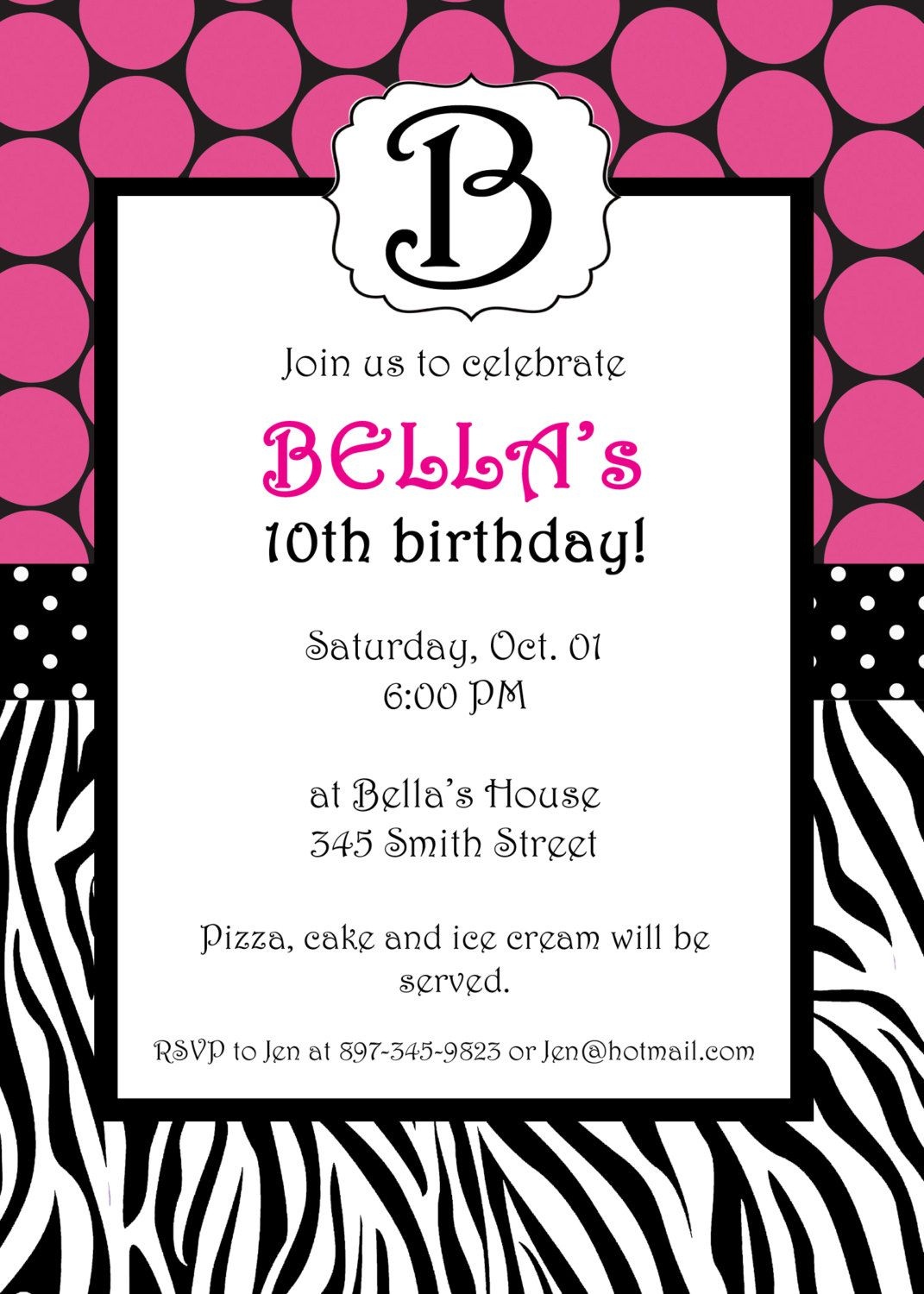Free Printable Zebra Print Invitations Baby Shower | Emma | Free - Free Printable Zebra Print Birthday Invitations