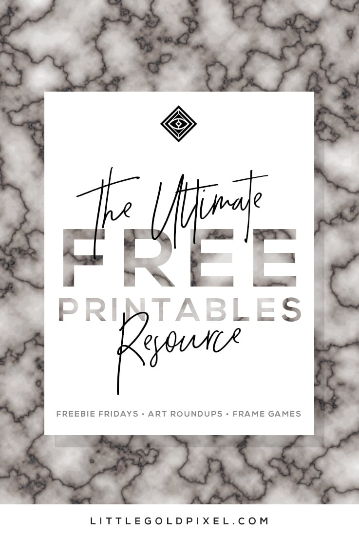 Free Printables • Free Wall Art Roundups • Little Gold Pixel - Free Printable Wall Art 8X10