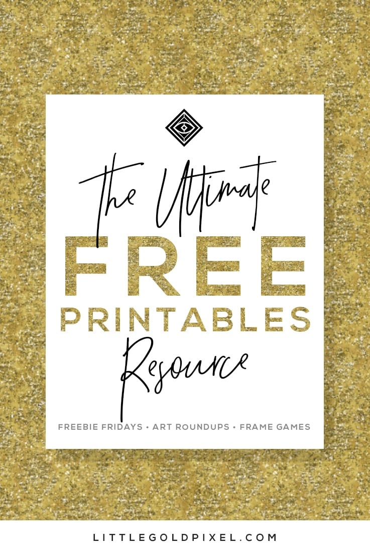 Free Printables • Free Wall Art Roundups • Little Gold Pixel - Free Printable Wall Art 8X10