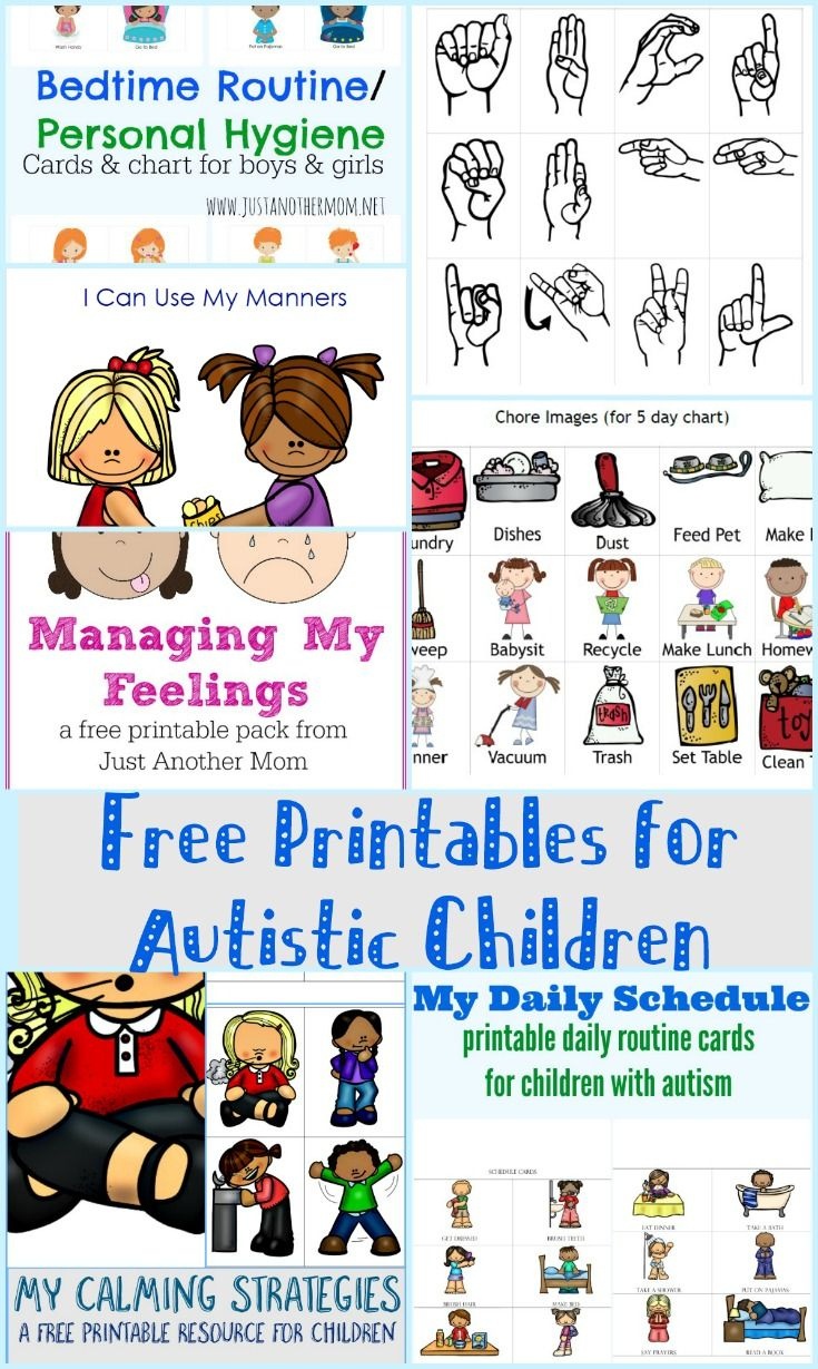 Free Printables For Autistic Children And Their Families Or - Free - Free Printable Sensory Stories