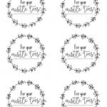 Free Printables For Friends, Neighbors, Teachersetc Christmas   Christmas Gift Tags Free Printable Black And White