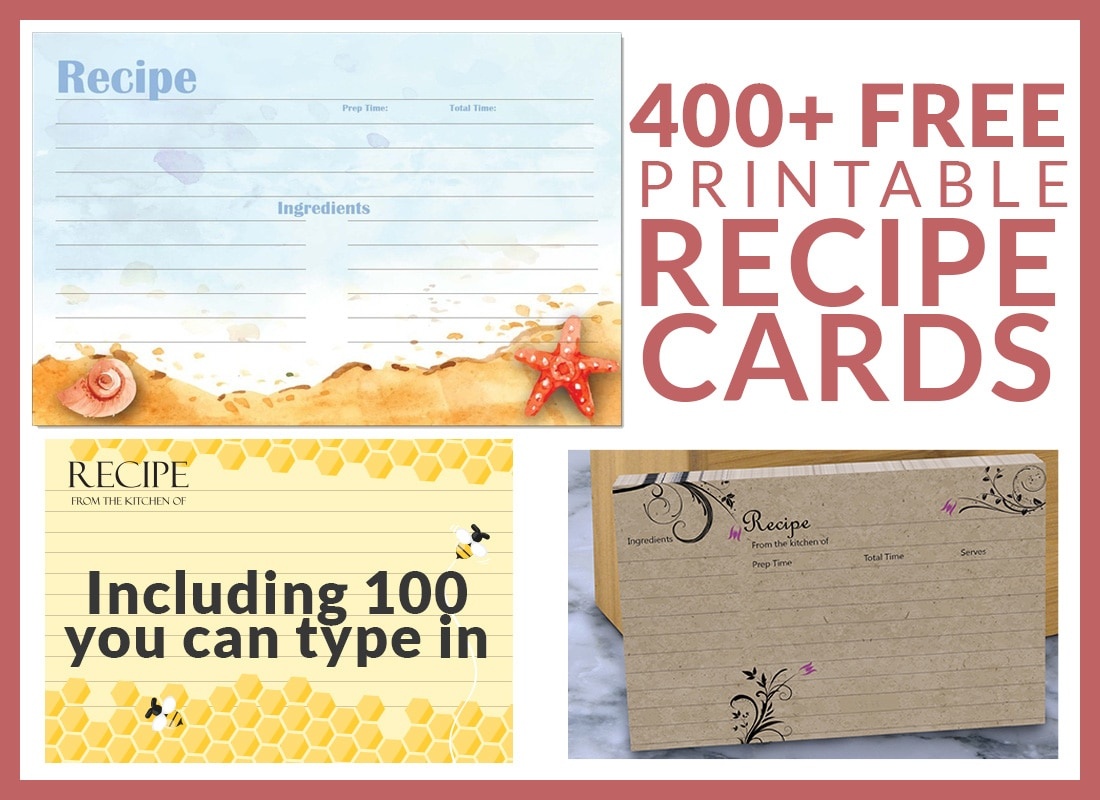 Free Recipe Cards - Cookbook People - Free Printable Sunflower Stationery