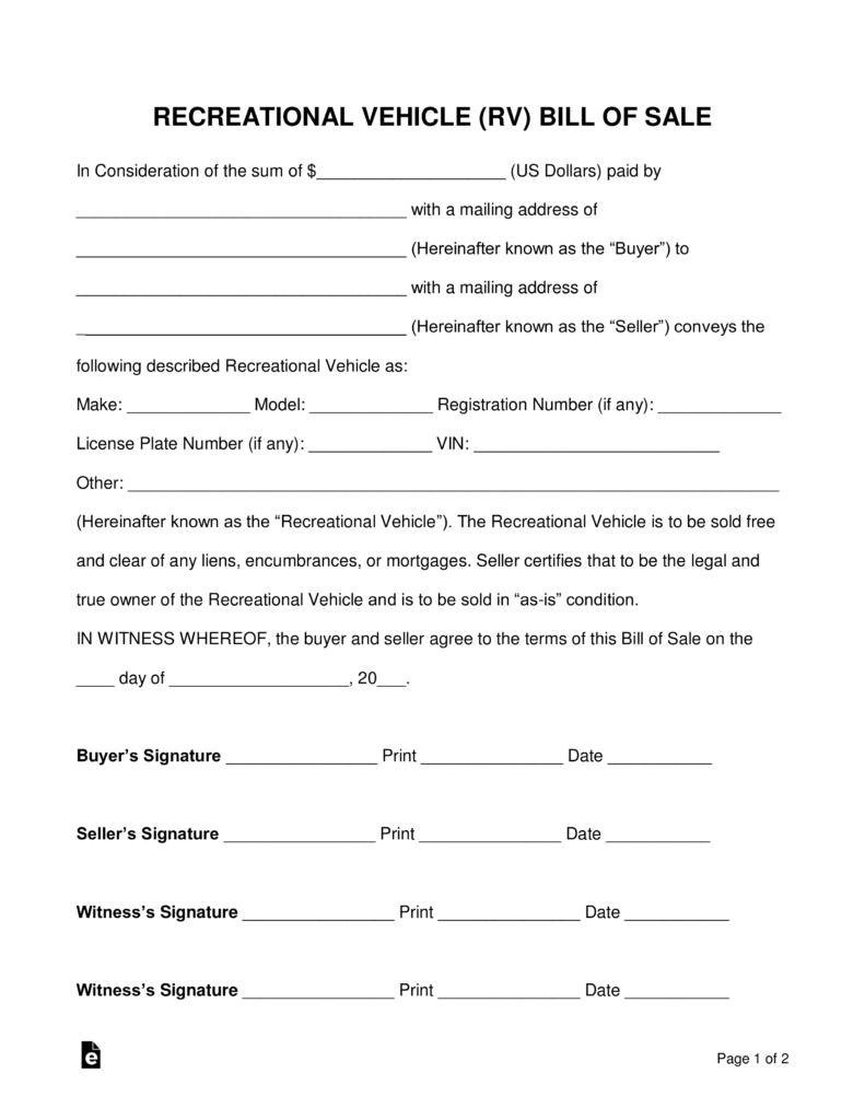 free-recreational-vehicle-rv-bill-of-sale-form-word-pdf-free