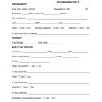 Free Rental Application Form   Pdf | Word | Eforms – Free Fillable Forms   Free Printable House Rental Application Form
