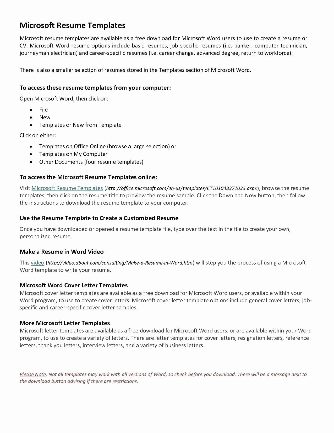 Free Printable Resume Templates Microsoft Word Free Printable