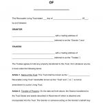 Free Revocable Living Trust Forms   Pdf | Word | Eforms – Free   Free Printable Will And Trust Forms