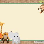 Free Safari Theme Baby Shower Invitations Templates | Free Printable   Jungle Theme Birthday Invitations Free Printable