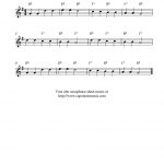 Free Sheet Music Scores: Twinkle, Twinkle, Little Star, Free Alto   Free Printable Alto Saxophone Sheet Music
