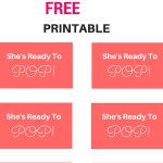 Free She's Ready To Pop! Tags, Labels, Baby Shower Tags From Www   Free Printable She's Ready To Pop Labels