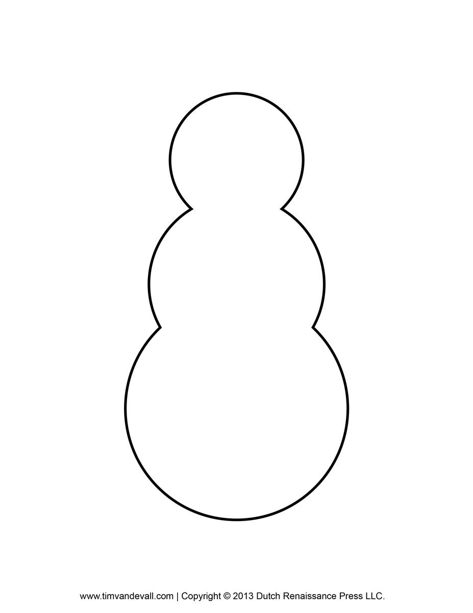 Free Snowman Clipart, Template &amp;amp; Printable Coloring Pages For Kids - Free Printable Snowman Patterns