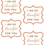 Free "so Thankful For You" Printable Gift Tag For Thanksgiving   Thankful For You Free Printable Tags