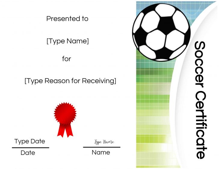 Free Printable Soccer Certificate Templates