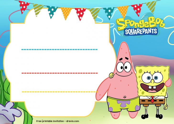 Spongebob Free Printable Invitations