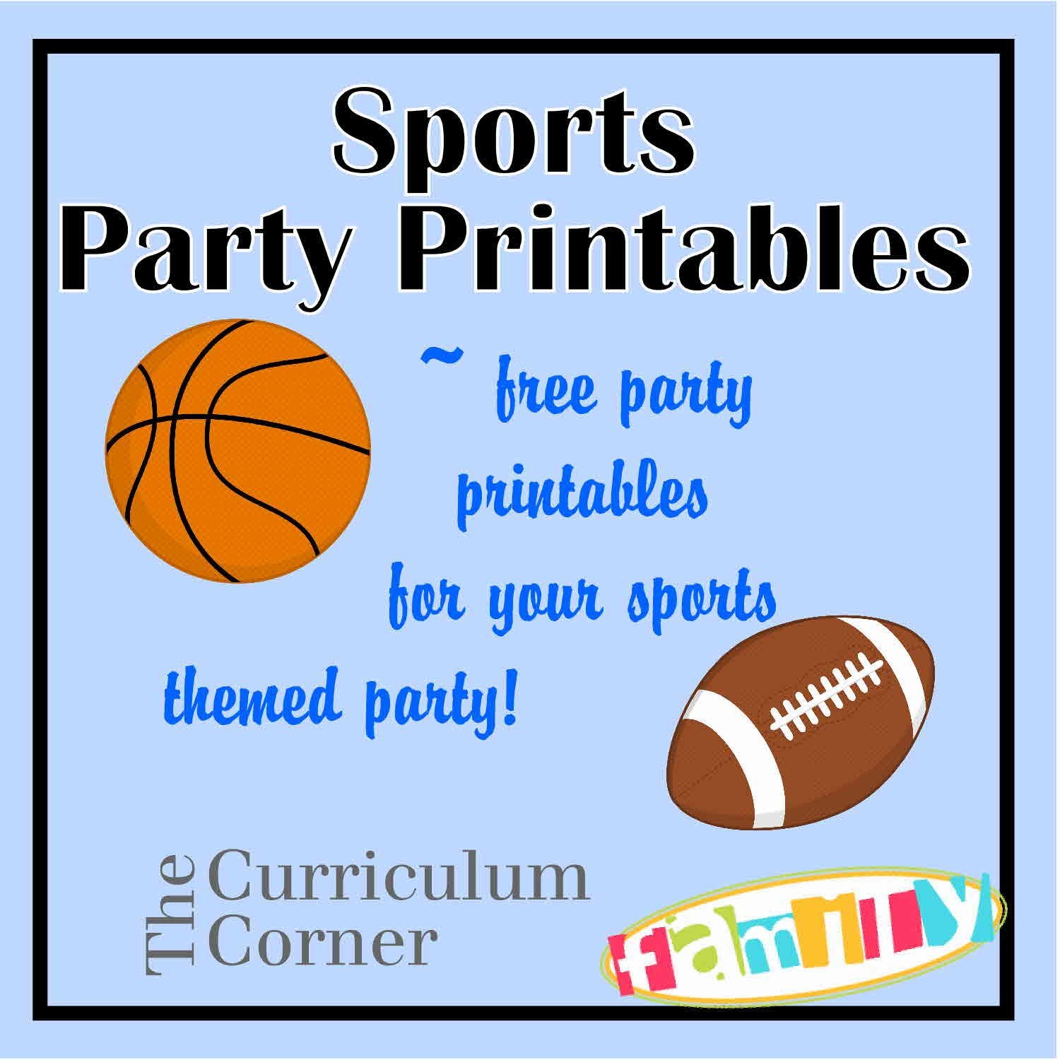 Free Sports Party Printables Include Candy Bar Wrappers, Water - Free Printable Basketball Cards