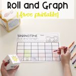 Free Spring Roll And Graph Math Activity For Preschool And Kindergarten   Free Printable Math Centers