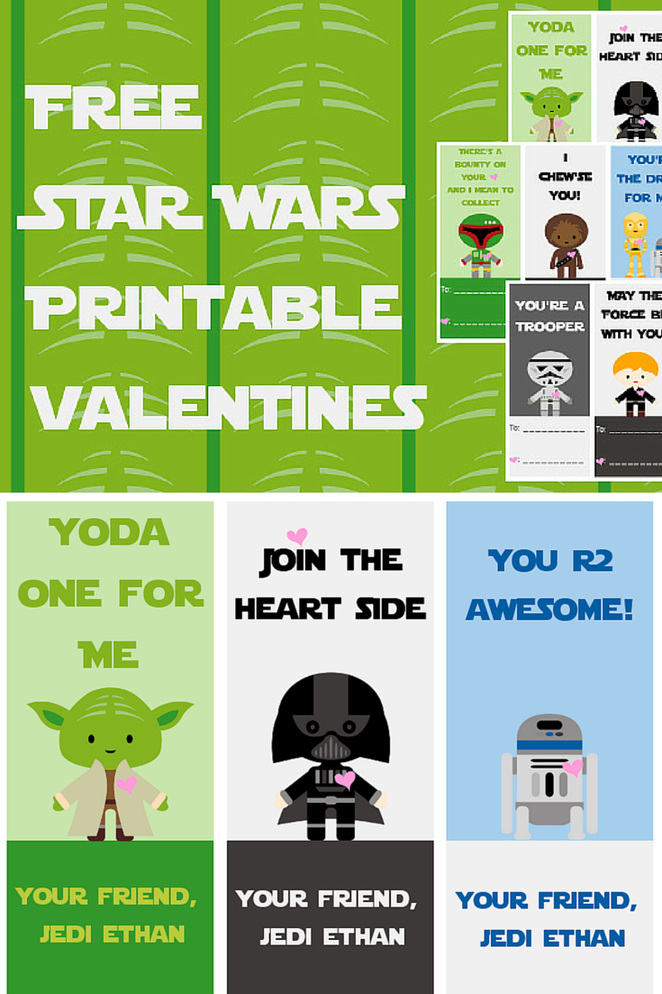Free Star Wars Printable Valentines - A Grande Life - Free Printable Lego Star Wars Valentines