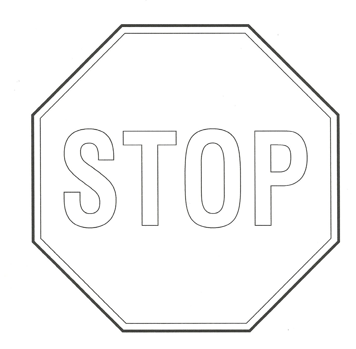 Free Stop Sign Outline, Download Free Clip Art, Free Clip Art On - Free Printable Stop Sign To Color