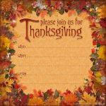 Free Thanksgiving Dinner Invitation | Thanksgiving | Thanksgiving   Free Printable Thanksgiving Dinner Invitation Templates