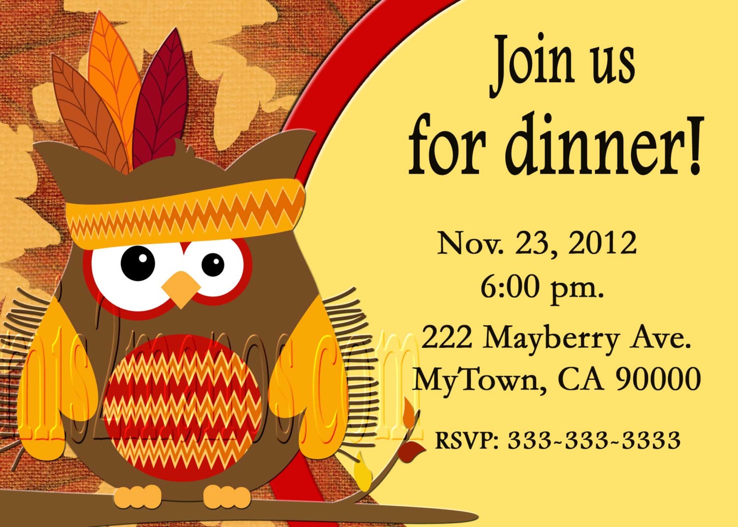 Free Thanksgiving Dinner Invitations - Free Printable Thanksgiving Dinner Invitation Templates