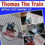 Free Thomas The Train Engine Birthday Party Printables   Passion For   Free Printable Train Cupcake Toppers