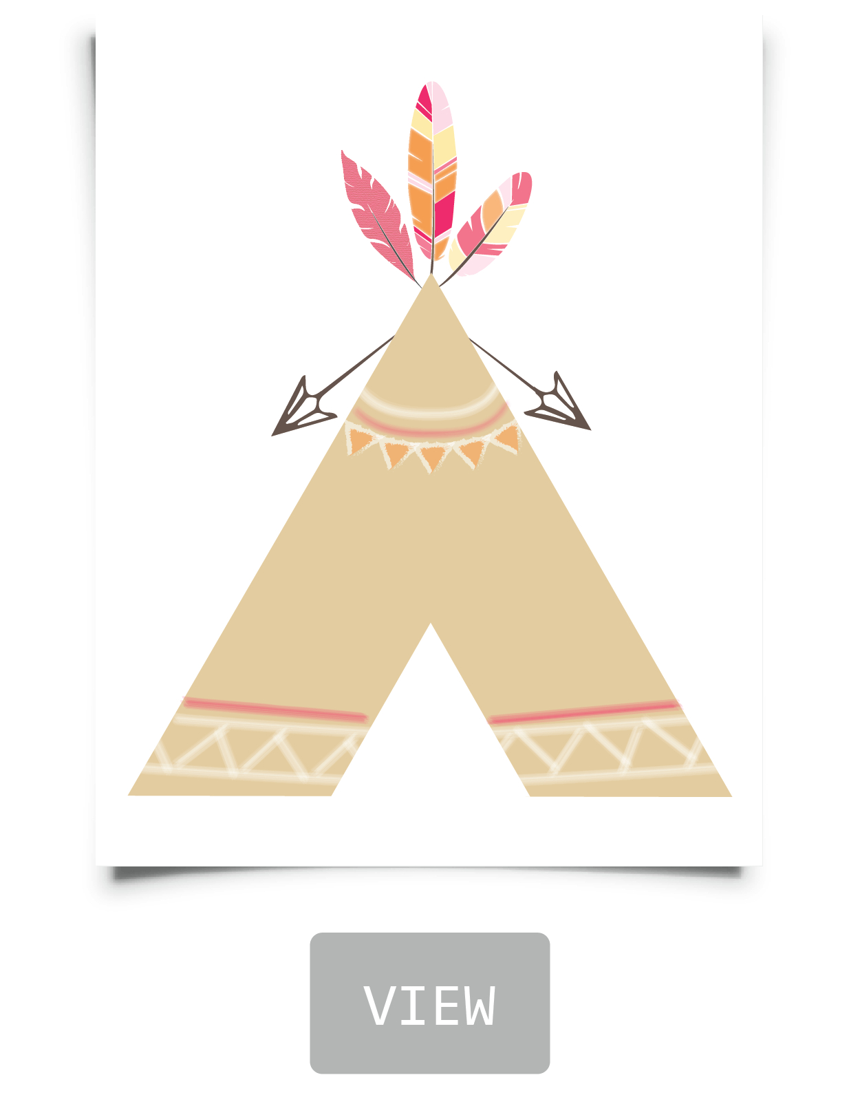 Free Tribal Nursery Printables In 2019 | Bedroom Ideas | Teepee - Free Printable Teepee