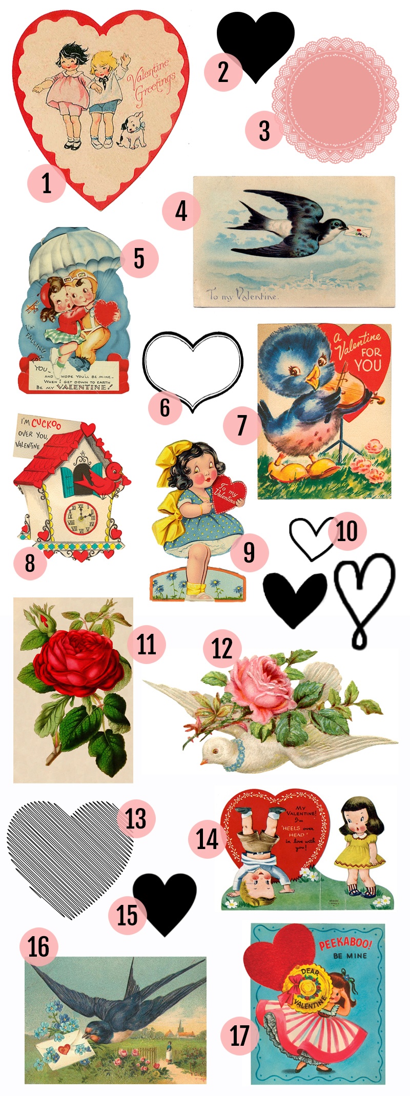 Free Valentine&amp;#039;s Day Printable &amp;amp; Vintage Clip Art » Maggie Holmes Design - Free Printable Vintage Valentine Pictures