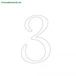 Free Victorian Number Stencils To Print   Freenumberstencils   Free Printable 4 Inch Number Stencils