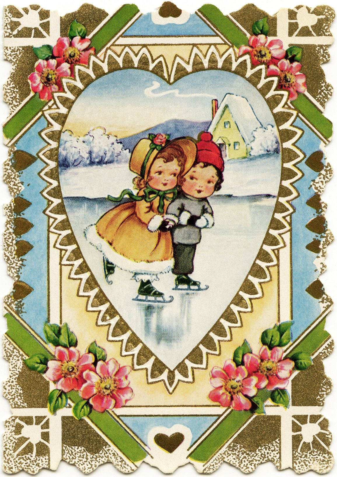 Free Vintage Valentine, Victorian Valentine Printable, Old Fashioned - Free Printable Vintage Valentine Clip Art