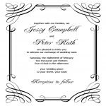 Free Wedding Invitation Templates For Word Free Printable Wedding   Free Printable Wedding Invitation Templates For Microsoft Word