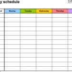 Free Weekly Schedule Templates For Word   18 Templates   Free Printable Blank Weekly Schedule