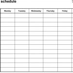 Free Weekly Schedule Templates For Word   18 Templates   Free Printable Monthly Work Schedule Template