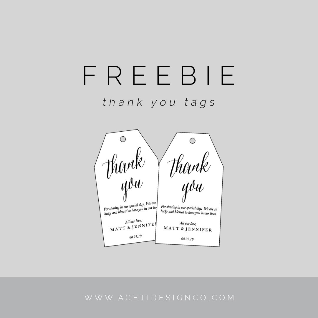 Freebie: Editable Thank You Tags | Gift Tags | Free Printable Gift - Free Printable Thank You Tags